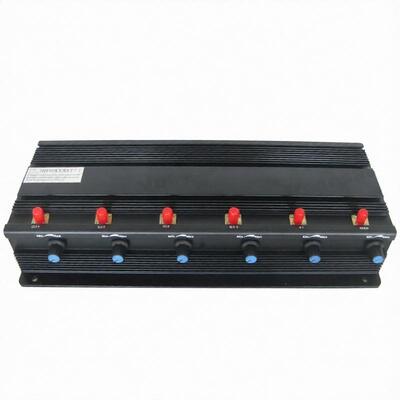 comprar Operação segura personalizada RF ajustável da frequência do jammer 6 do sinal do telefone celular do poder online manufacture