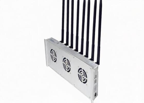 comprar Jammer de prata do sinal do telefone celular da cor, escala de bloqueio ajustável do dispositivo de obstrução do telefone celular online manufacture