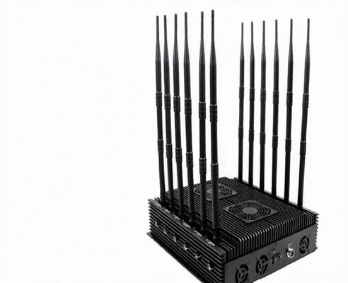 comprar Radiador da liga de alumínio do jammer do telefone celular do poder superior de 12 antenas para 2G 3G 4G 5G online manufacture