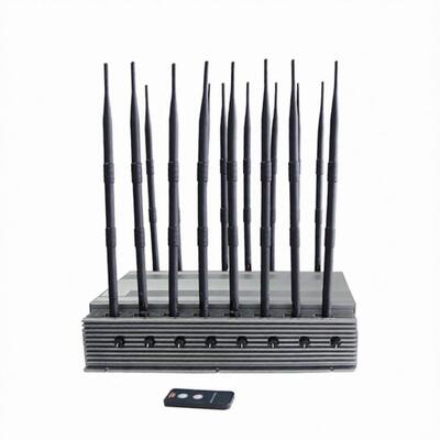 comprar jammer do sinal do telefone celular de 80m 16 antenas 110W ajustável de utilização interno online manufacture