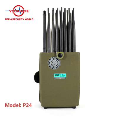 25m Wireless Signal Jammer 24 Bands For 2G 3G 4G 5G WiFi GPS UHF VHF