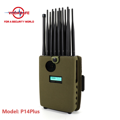P14Plus Vodasafe Jammer 5G Cellphone GPS WiFi Bluetooth Handheld Signal Jammer