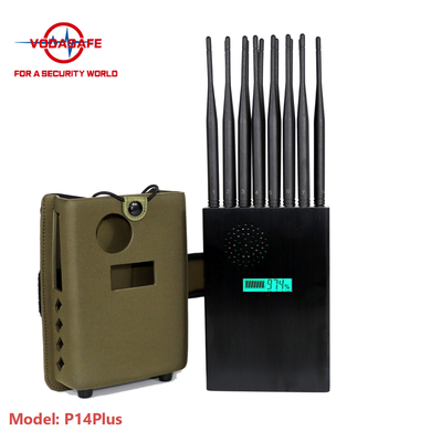 P14Plus Vodasafe Jammer 5G Cellphone GPS WiFi Bluetooth Handheld Signal Jammer
