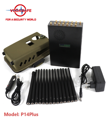 P14Plus Vodasafe Jammer 5G Cellphone GPS WiFi Bluetooth Handheld Signal Jammer